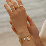 Eloura™ Gold Sea Shells Bracelet
