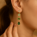 Eloura™ Dazzling Green Drop Earrings