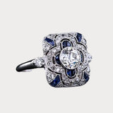 Eloura™ Silver Ring with Blue Zirconia