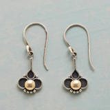 Eloura™ Bohemian Clover Pearl Silver Earrings