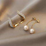Eloura™ Elegant Pearl Drop Gold Earrings