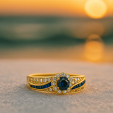 Eloura™ Radiant Blue Elegance Ring