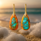 Eloura™ Turquoise Flame Earrings