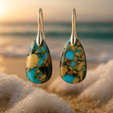 Eloura™ Golden Turquoise Earrings