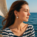 Eloura™ Button Earrings with Pearl