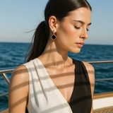 Eloura™ Midnight Square Dazzle Earrings