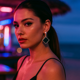 Eloura™ Midnight Square Dazzle Earrings