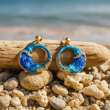 Eloura™ Blue Tidal Earrings
