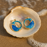 Eloura™ Blue Tidal Earrings