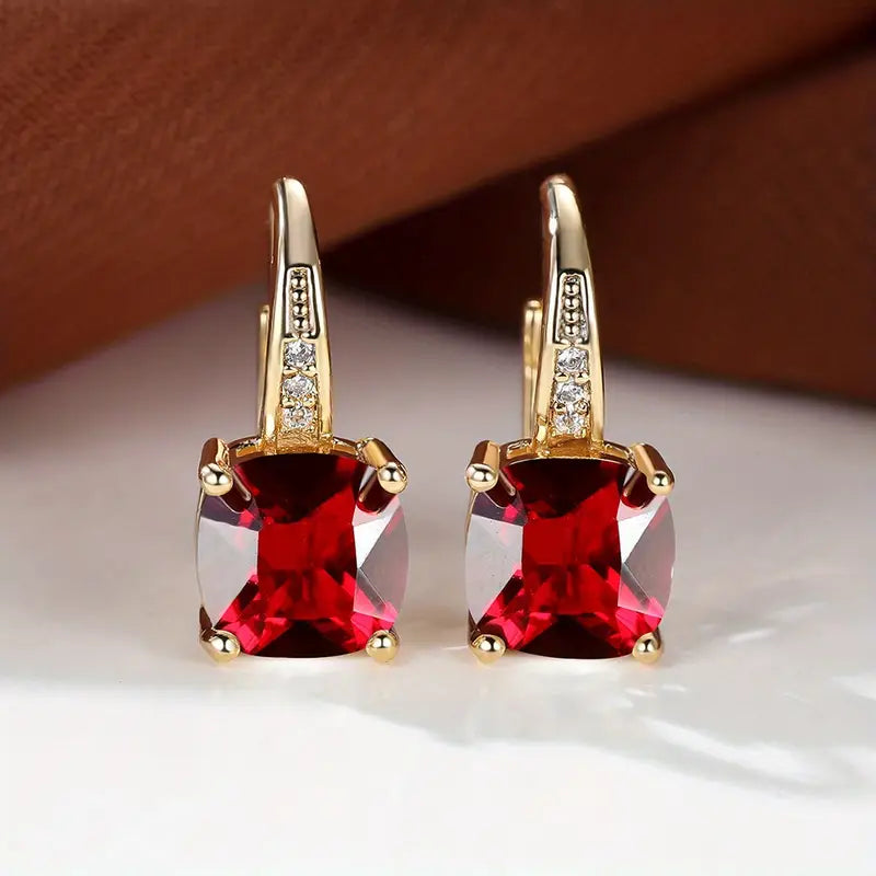 Eloura™ Stone Hoop Earrings