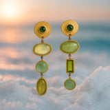 Eloura™ Gold Drop Earrings with Crystals