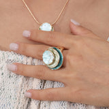 Eloura™ Boho Three‑Layer Enamel Ring