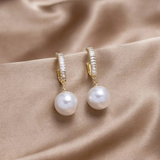 Eloura™ Elegant Pearl and Zirconia Earrings