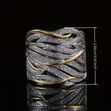 Eloura™ Elegant Multi‑Layer Twisted Ring