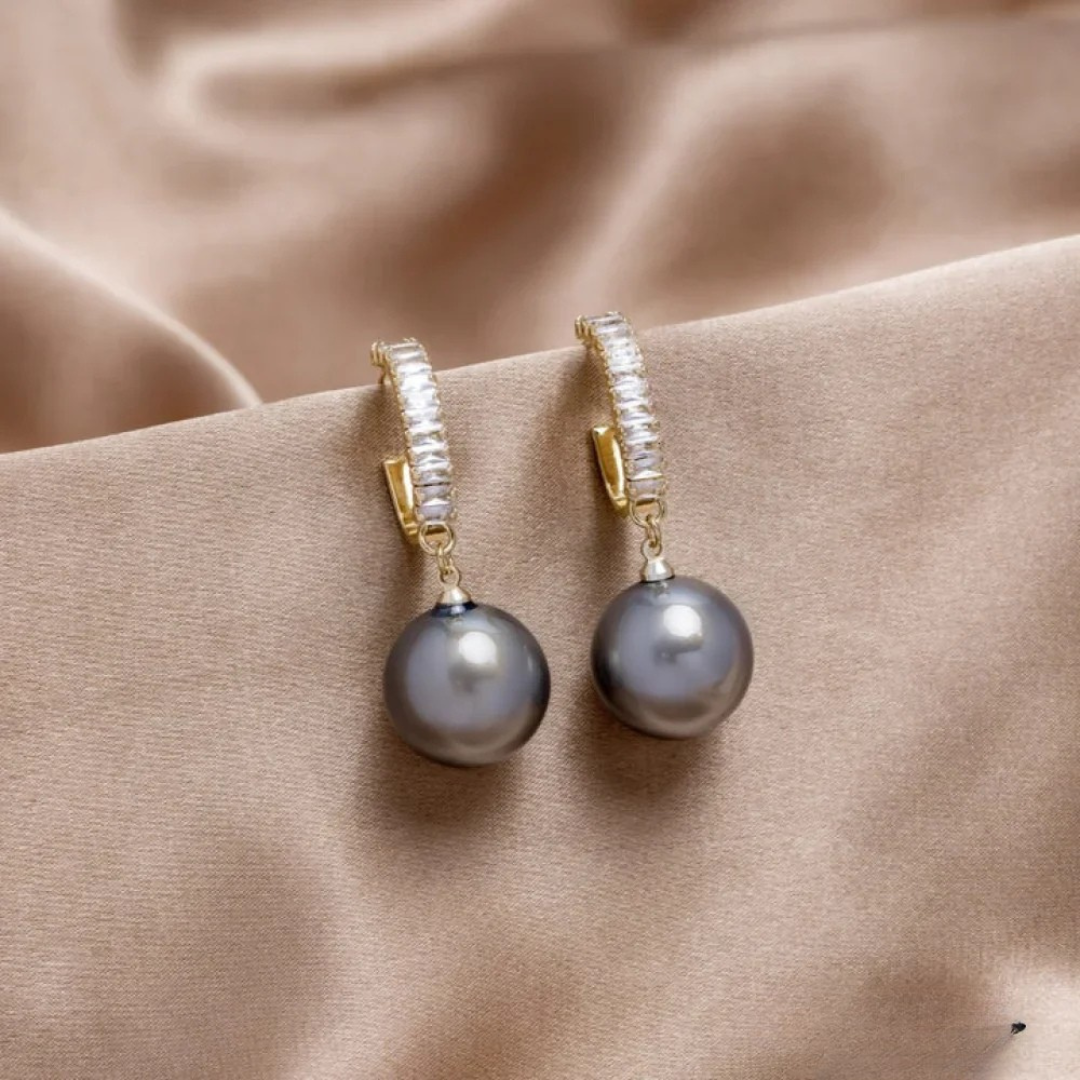 Eloura™ Elegant Pearl and Zirconia Earrings