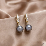 Eloura™ Elegant Pearl and Zirconia Earrings
