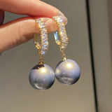 Eloura™ Elegant Pearl and Zirconia Earrings