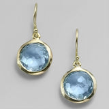 Eloura™ Vintage Blue Crystal Earrings