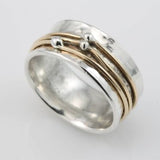 Eloura™ Vintage Gold-Layer Silver Ring
