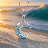Eloura™ Ocean Silver Wave Necklace