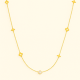 Eloura™ Gold Clover Necklace
