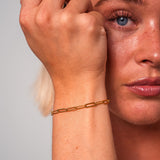 Eloura™ Gold Paperclip Bracelet