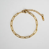 Eloura™ Gold Paperclip Bracelet