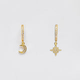 Eloura™ Sun and Moon Earrings