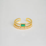 Eloura™ Green Crystal Ring