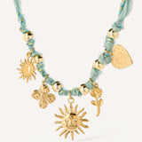 Eloura™ Sun and Flower Necklace
