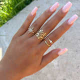 Eloura™ Adjustable Gold Ring with Beads