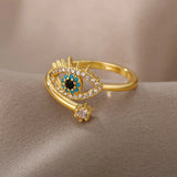 Eloura™ Lucky Blue Eye Ring