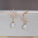 Eloura™ Gold & Opal Celestial Earrings