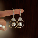 Eloura™ Luxe Pearl & Zirconia Earrings