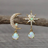 Eloura™ Gold & Opal Celestial Earrings
