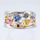 Eloura™ Vintage Colourful Zirconia Ring