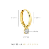 Eloura™ 14K Gold Stone Earrings Set