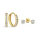 Eloura™ Gold Stone Earrings Set