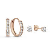 Eloura™ Gold Stone Earrings Set