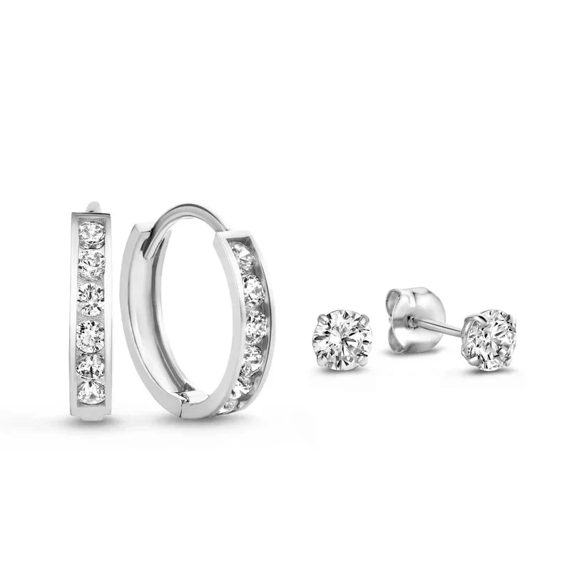 Eloura™ Gold Stone Earrings Set