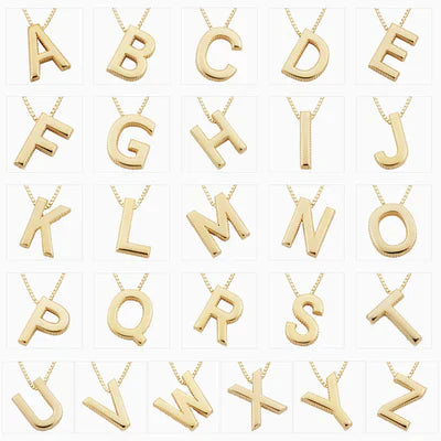 Eloura™ 18K Gold Letter Initial Necklace