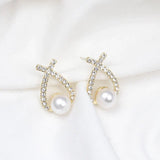 Eloura™ Pearl and Glitter Earrings