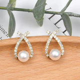 Eloura™ Pearl and Glitter Earrings