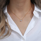 Eloura™ Solitaire Gold Necklace