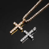 Eloura™ Gold Moissanite Cross Necklace