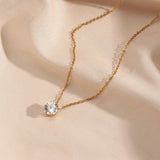 Eloura™ Solitaire Gold Necklace