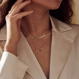 Eloura™ Flat Link Curb Chain Necklace