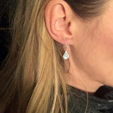 Eloura™ Vintage Silver Flower Earrings