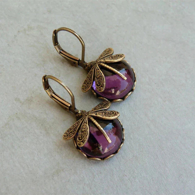 Eloura™ Antique Dragonfly Earrings