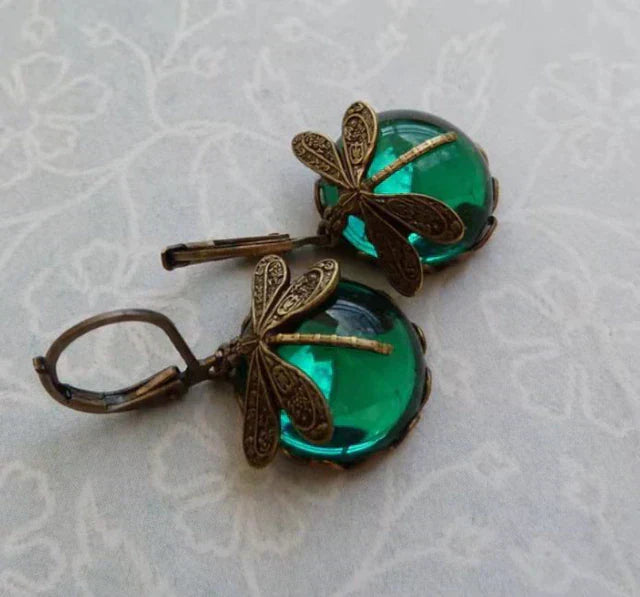 Eloura™ Antique Dragonfly Earrings